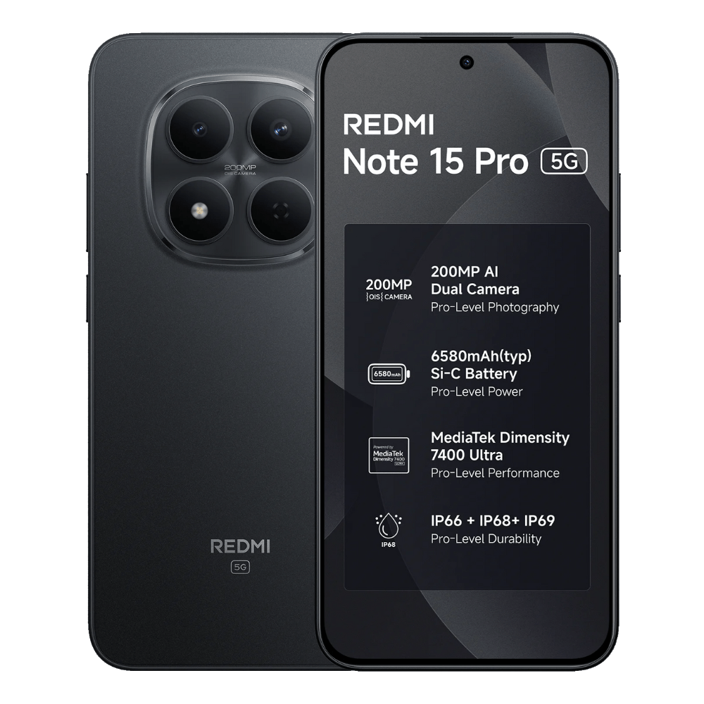 CELULAR XIAOMI REDMI NOTE 15 PRO 8+256 GB NEGRO