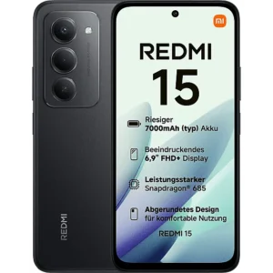 CELULAR XIAOMI REDMI 15 8+256 GB NEGRO